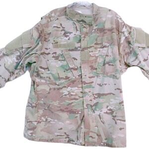 US Army OCP Multicam Combat Uniform Coat Ripstop Tactical Field Jacket Men Large